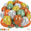 Safari Balloons, Jungle Animal Print Balloons 12 Inch, Tiger Leopard Zebra by Togvu