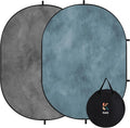 Kate Collapsible Backdrop Gray Photography and Video Backdrop 136 | 5x6.5ft by KateBackdropforPhotography