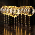 10 Pcs LED Balloons Light Up Balloons, 18 In Clear, String Lights | Reusable by Lagarto