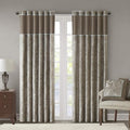 Madison Park Aubrey 2 Panel Curtain Faux Silk Paisley Jacquard, Rod Pocket by MADISONPARK