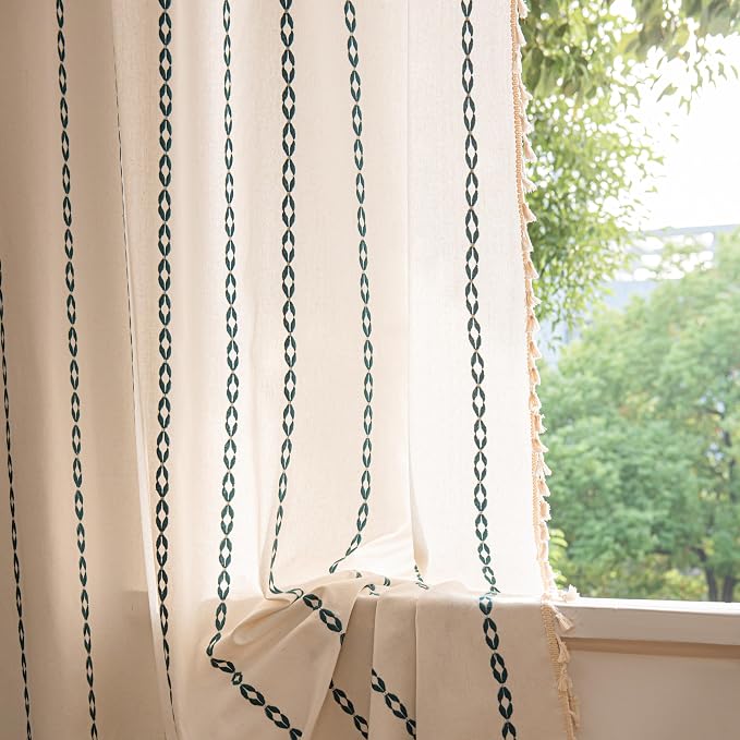 Sutuo Home Boho Curtains 84 Inches Long by SutuoHome