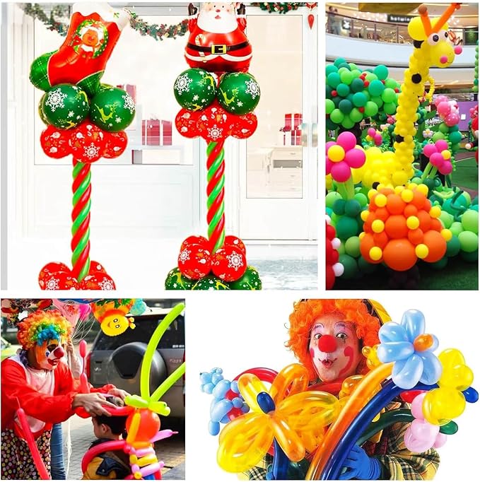 ASIYUHY 260 long balloons 100 Pack Twisting Animal Balloons Assorted Color - Image 4