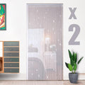Hysenm 2 Pack 39 x 79 Inch Beaded Curtain String Door Curtains, Hippie Room by Hysenm