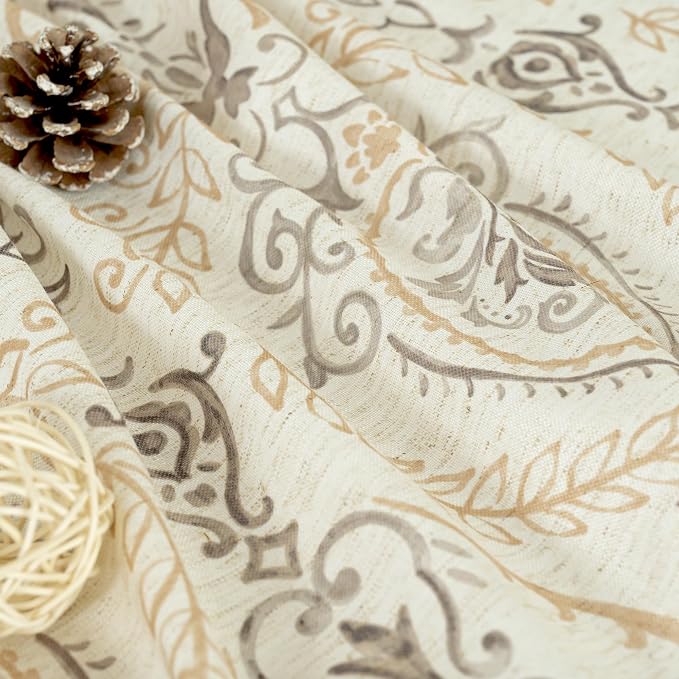 Yellow Linen Curtains 90 inches - Image 5