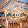 6 Panels Deep Champagne Ceiling Curtains by Unknown