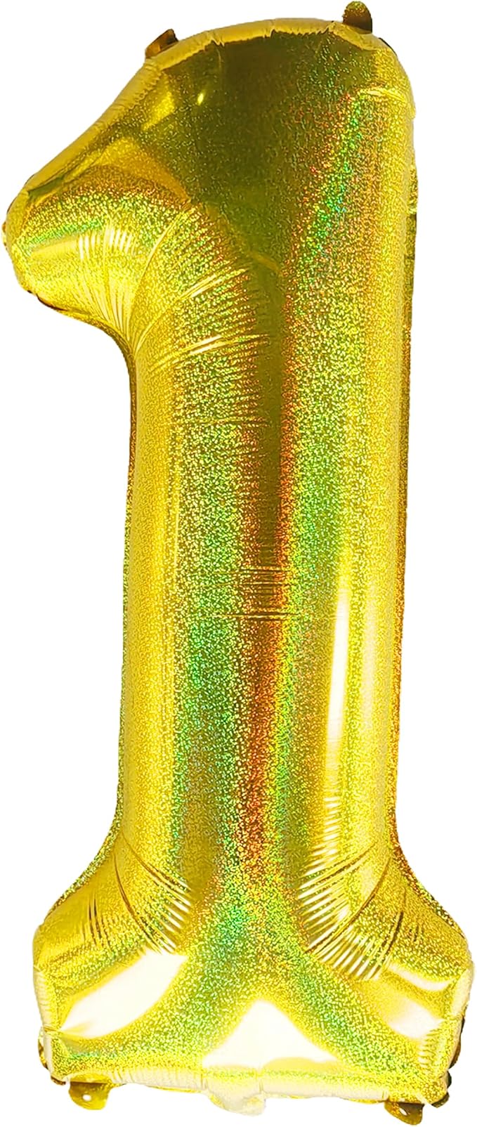 Jonhamwelbor 40 Inch Laser Gold Number 1 Balloon Foil Mylar Giant Balloon by Jonhamwelbor