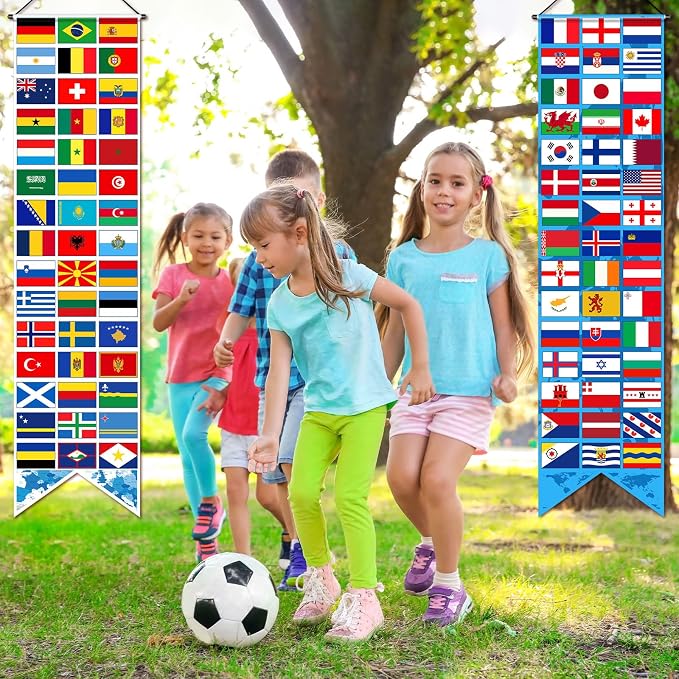 Tatuo 2 Pcs International World Flags Decorations, International Welcome Porch - Image 6