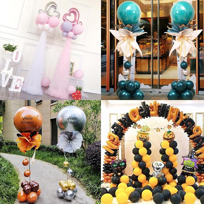 AooeDomi Metal Balloon Column Stand Set of 2, Reusable Telescopic Design - Image 2