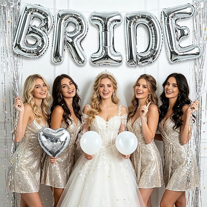 TONIFUL 40 Inch Giant Bride Balloon Bachelorette Party Decorations - Image 3