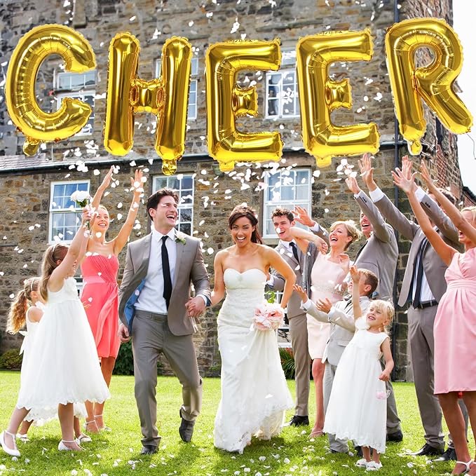 Large Custom Balloon Letters U, 40 Inch Helium Alphabet Word Balloons Decor - Image 6