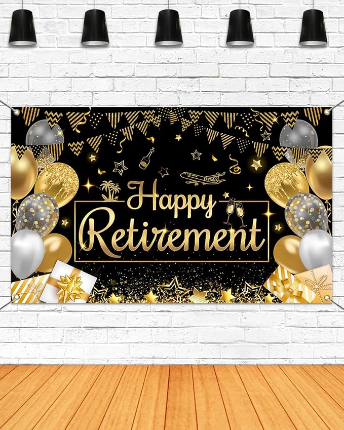 Mocsicka Happy Retirement Banner by Mocsicka