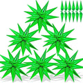 72 PCS Green Star Balloons, Big 26 Inch Explosion Star Foil Balloons, 12 Point by GCTWFYK