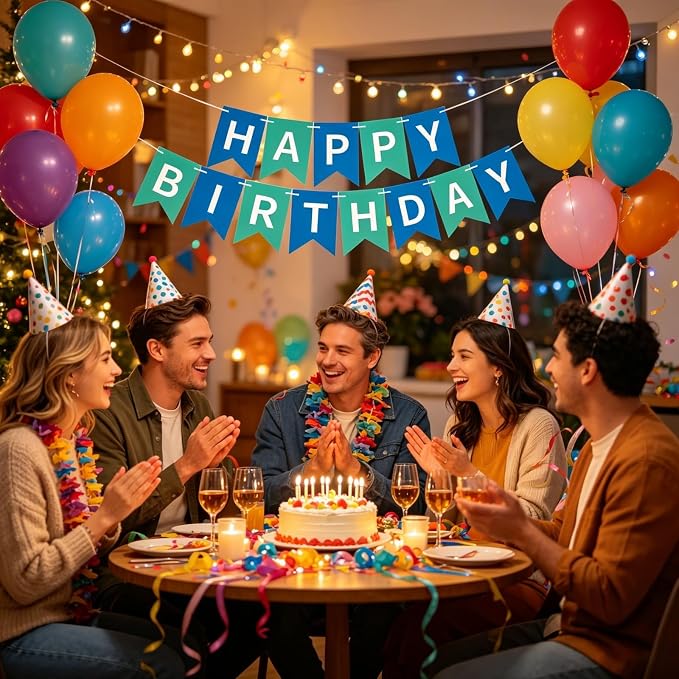 Happy Birthday Banner Birthday Party Supplies - Image 5