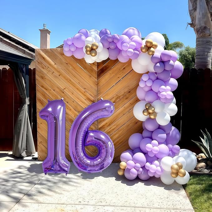 Purple 11 Balloon Number, 40 Inch Number 11 Balloon Big Foil Mylar Helium - Image 4