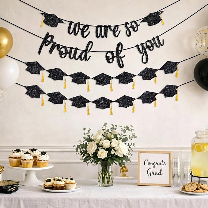 Graduation Banner 2026 Graduation Decorations, Pre-Strung We Are So Proud of - Image 2