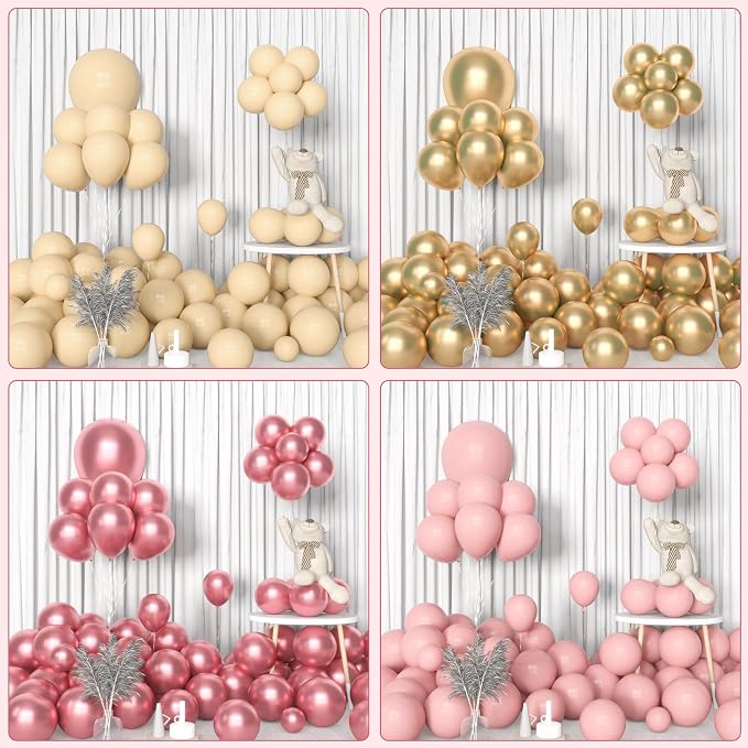 Amandir 153Pcs Boho Blush Balloon Arch Garland Kit, Different Sizes | 18 12 10 - Image 5