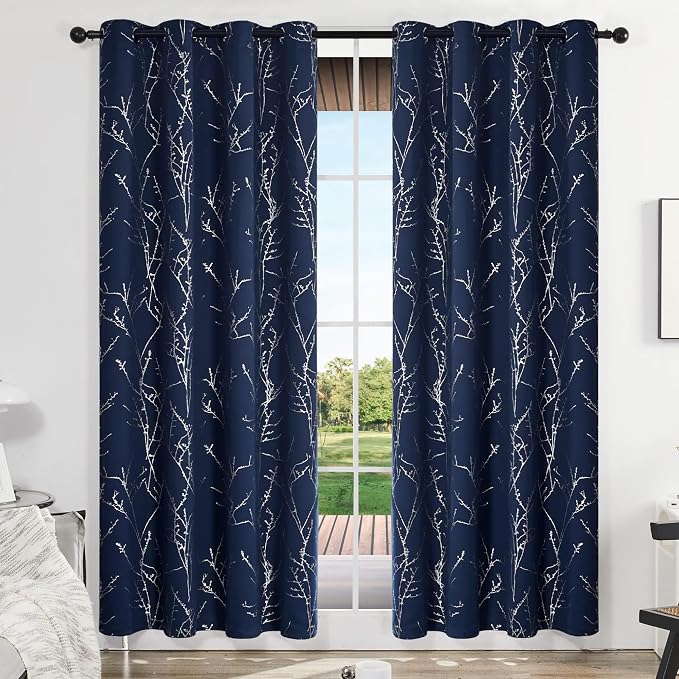 Deconovo Living Room Curtains 108 Inch Long, Thermal Insulated, Room Darkening - Image 2