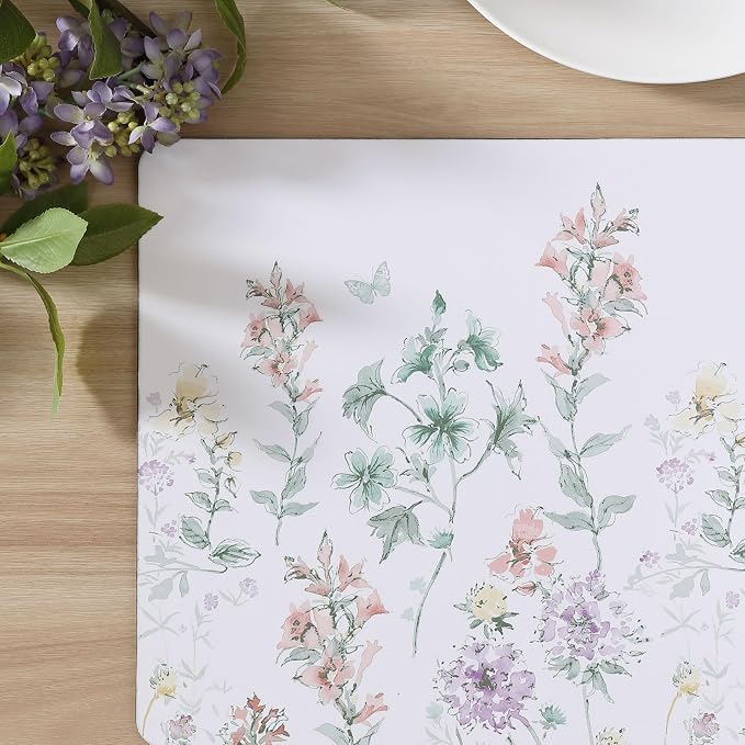 Laura Ashley Cork Placemats, 16 x 12-inch, Wild Meadow | Ideal - Image 6