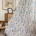 ENJOYBRIDAL Floral Curtains 84 Inches Semi Sheer Living Room Drapes Farmhouse by ENJOYBRIDAL