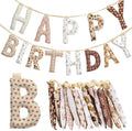 Pre-strung Happy Birthday Banner Sign Reusable Felt Happy Birthday Garland by Unknown