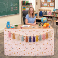 Irenare 2 Pcs 6ft Dot Table Skirt and Tassels Garland by Irenare