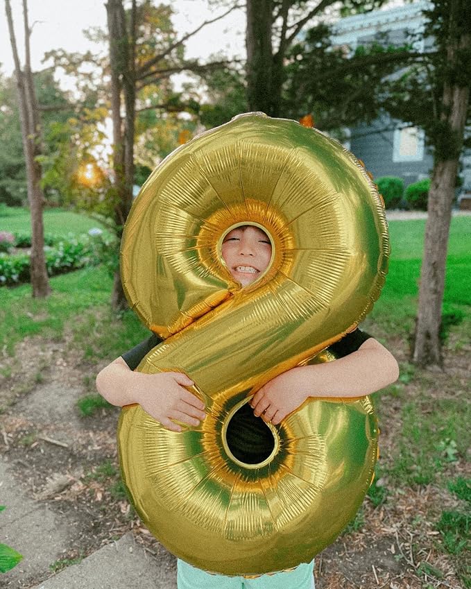 21 Balloon - Champagne Gold Birthday Number Balloons, 40 Inch Decorations | - Image 8