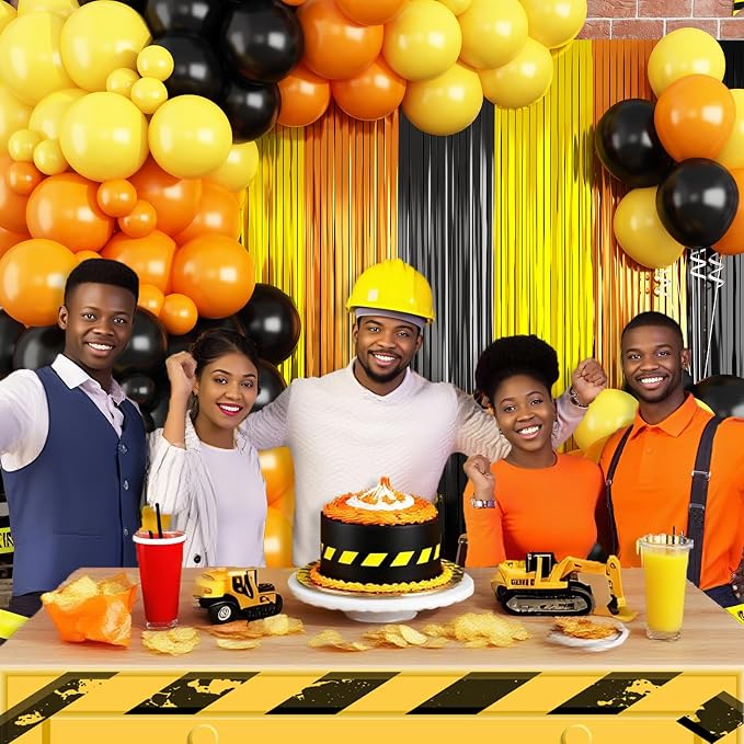 Construction Balloon Garland Arch Kit Birthday Party Decorations Supplies | - Image 6