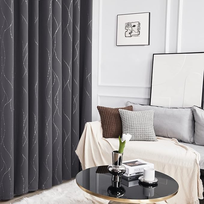 Deconovo Living Room Curtains 84 Inches Long, Thermal Insulated, Room Darkening - Image 5