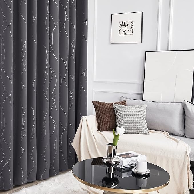 Deconovo Living Room Curtains 90 Inches Long, Thermal Insulated, Room Darkening - Image 5