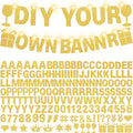 175Pcs DIY Glitter Customizable Banner Kit Custom Banner Happy Birthday by WELITTCON