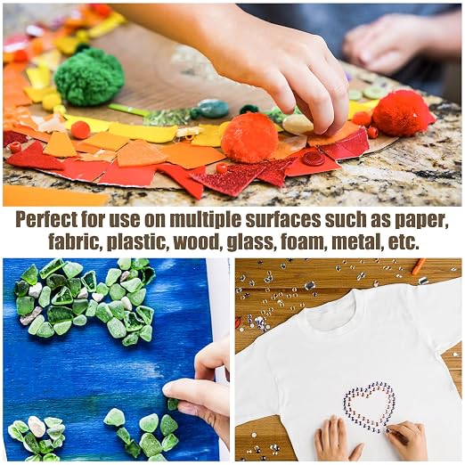 Briartw 1800 Pcs 1/8in Clear Mini Glue Point Dots, 6 Roll Double Sided - Image 4