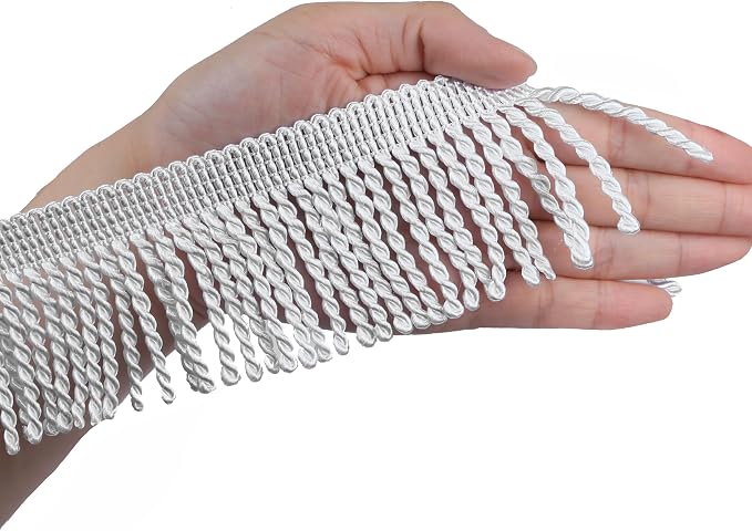 BEL AVENIR Bullion Fringe Trim Curtain Fringes 10 Yard x 2.5 Inches Sewing | by BELAVENIR