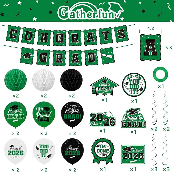 2026 Graduation Party Supplies Kit - Image 2