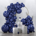 PartyWoo Navy Blue Balloons 145pcs Dark Blue Color Different Sizes | 18 12 10 5 by PartyWoo