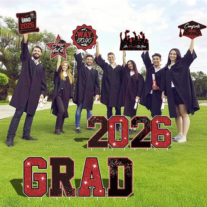 Graduation Yard Signs Class of 2026 Decorations, 2026 Sign - Image 5