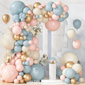 Ouddy Party 149Pcs Blue and Pink Balloon Arch Garland Kit 18 12 10 5 Inch | by OuddyParty