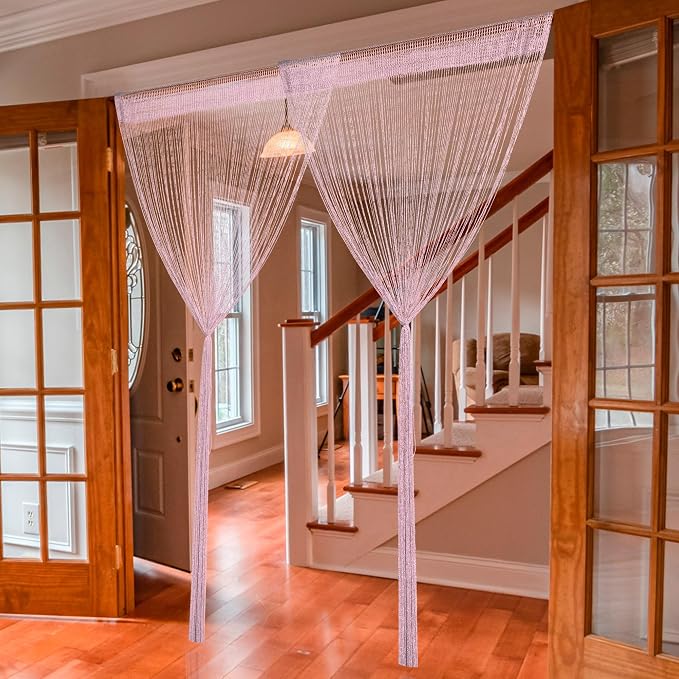 2 Pack 39 x 79 Inch Beaded Curtain String Door Curtains, Hippie Room Decor - Image 4