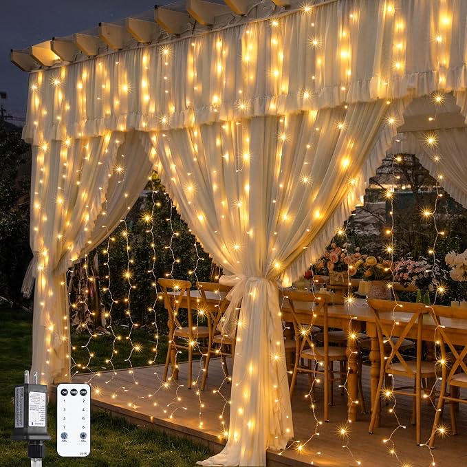 JMEXSUSS 600 LED Curtain Lights by JMEXSUSS