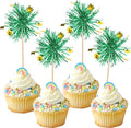 30 PCS Foil Firework Cupcake Toppers Happy Birthday Star Cupcake Picks Sparkle by ZHUOWEISM