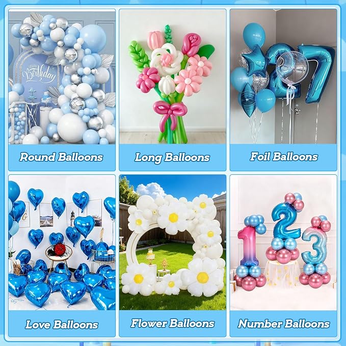 Balloon Pump Electric Air Pump for Long Balloon Inflator Blower Machine for - Image 8