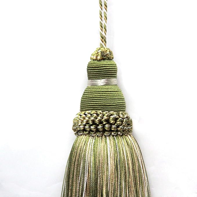 2Pcs Colorful Tassel Key Tassels DIY Accessories | 9.5 Inch Tassels - Image 3