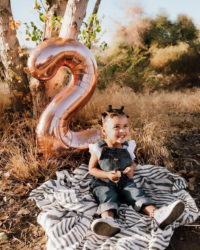 Rose Gold Number 9 Balloon 40 Inch - Image 3
