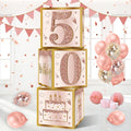 Guiruiy 3Pcs 50th Birthday Decorations Balloon Gift Boxes by Guiruiy