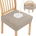 Smiry Waterproof Seat Covers for Dining Room Chairs, No Rear Covers | Stretch by Smiry