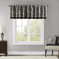 Madison Park Aubrey Jacquard Rod Pocket Valance, Classic Elegant Silk Paisley by MADISONPARK