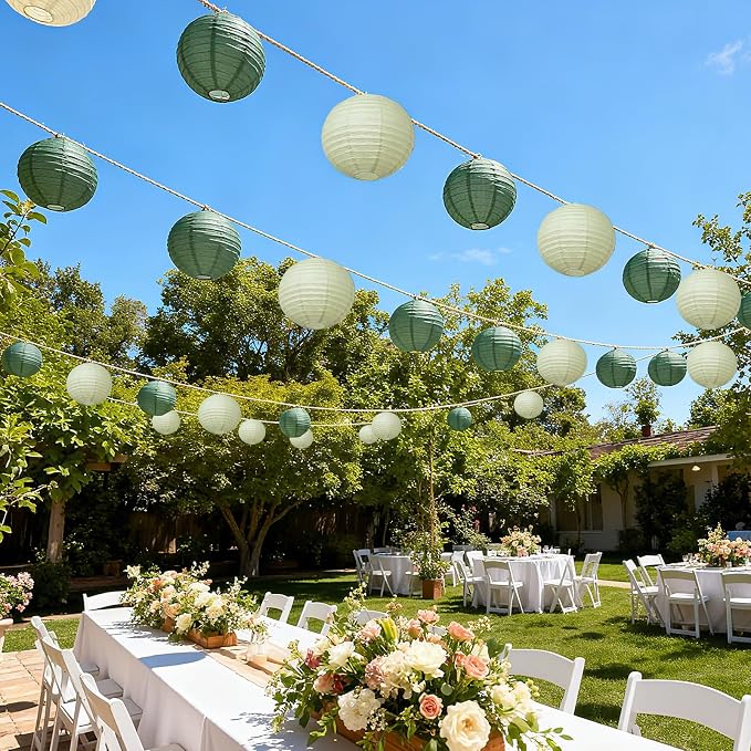 20Pcs Paper Lanterns Decorative - Image 2