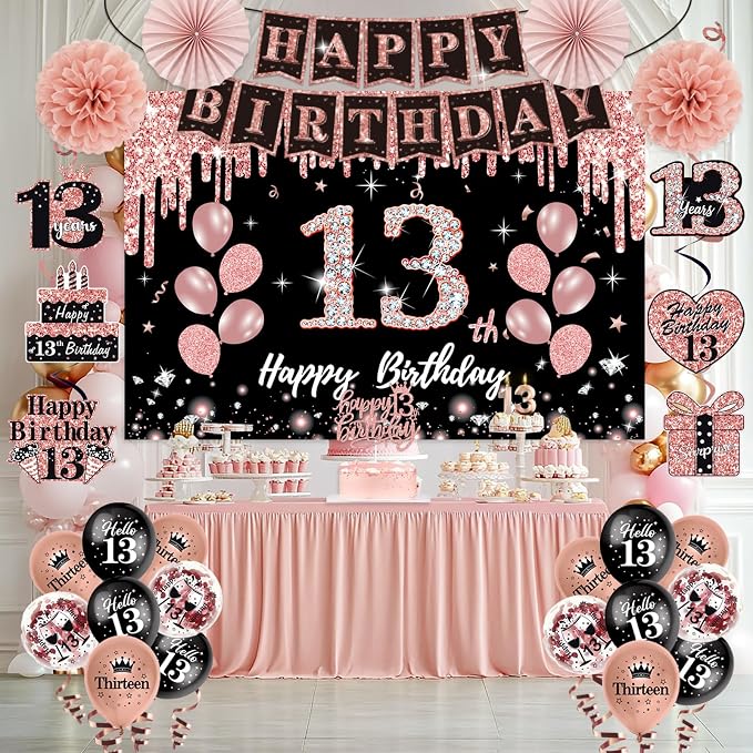 51Pcs 13th Birthday Decorations - Image 3