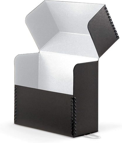 Gaylord Archival Black Flip-Top Document Storage Box - 2 1/2W x 12 1/4L x 10 1/4" H
