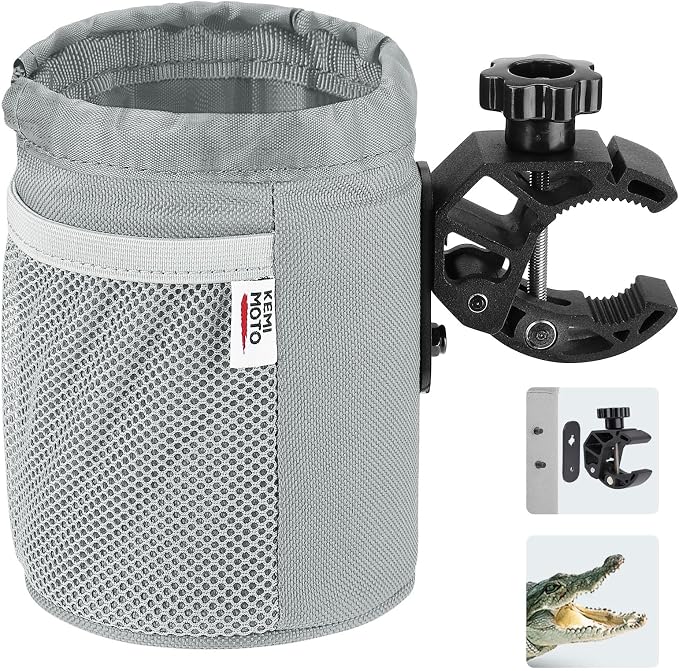 KEMIMOTO Motorcycle Cup Holder, Oxford Fabric Motorcycle Drink Holder by kemimoto