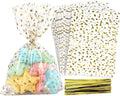 100 Pcs Star Printed 5"X 7" Gift Wrap Cello Cellophane Treat Bags Party Favor by COQOFA